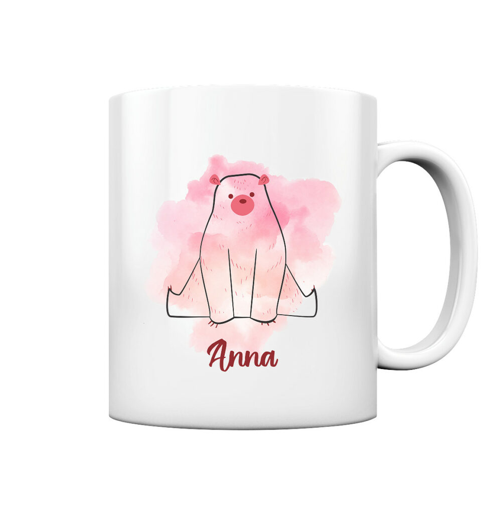 Personalisierte Wachstumsmesslatte Für Kinderzimmer – Tiere Aquarell-Design, 130 Cm, Selbstklebend, Mit Namensaufdruck