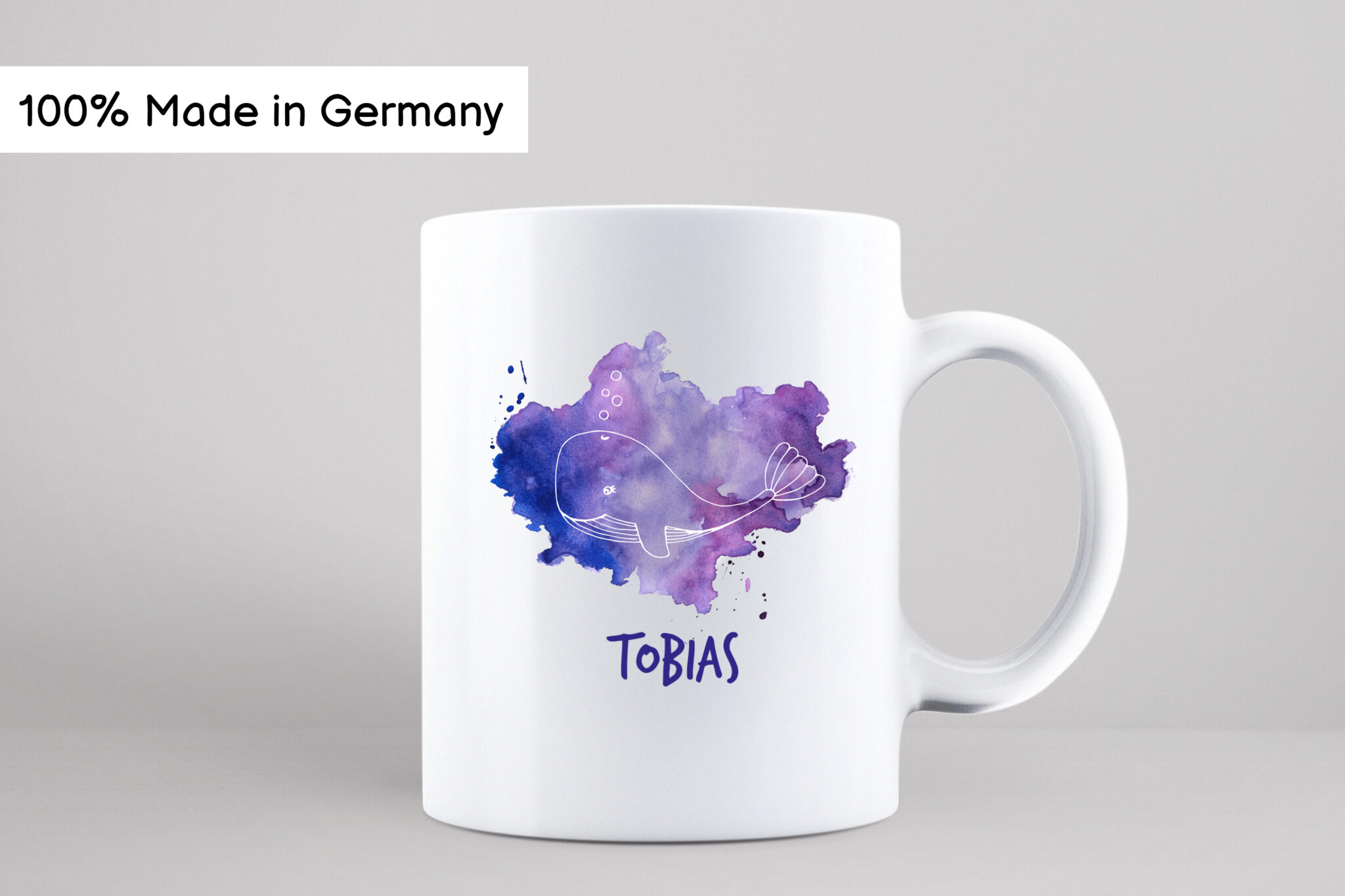 Personalisierte Bienen-Tasse 330 Ml - Honigwaben Design Mit Namen, Spülmaschinenfest